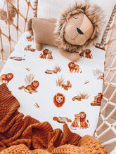 Load image into Gallery viewer, Snuggle Hunny Lion | Bassinet Sheet / Change Pad Cover