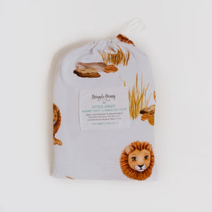 Snuggle Hunny Lion | Bassinet Sheet / Change Pad Cover