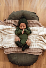 Load image into Gallery viewer, Snuggle Hunny Olive Merino Wool Bonnet &amp; Booties