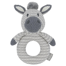 Load image into Gallery viewer, ZAC THE ZEBRA KNITTED RATTLE