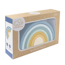 Load image into Gallery viewer, Playground Silicone Rainbow Puzzle - Blue