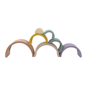 Playground Silicone Rainbow Puzzle - Rose