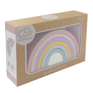 Playground Silicone Rainbow Puzzle - Rose