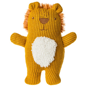 Knitted Nursery Lion Rattle – 7″