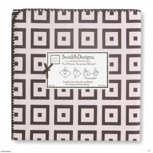 Pink/Choco Mod Squares Ultimate Receiving Blanket