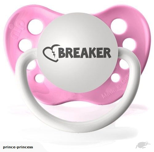 Heartbreaker Hot Pink pacifier