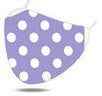 MASKiT Adult Face Mask Large Polk dots PURPLE