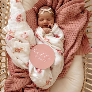 Snuggle Hunny Ballerina | Organic Muslin Wrap