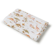 Load image into Gallery viewer, Snuggle Hunny Dino Organic Muslin Wrap