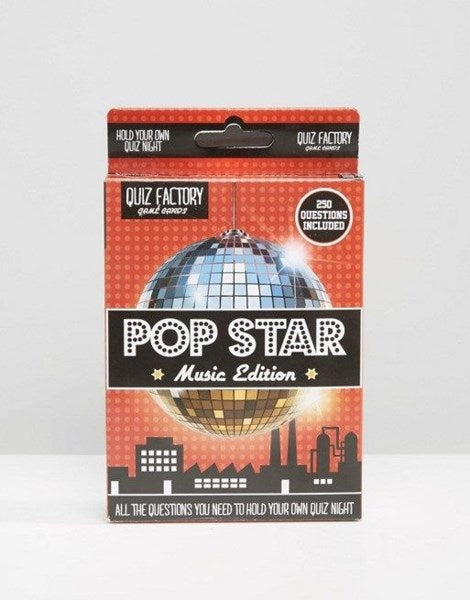 50Fifty Pop Star Trivia Game