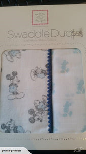 SwaddleDuo - Classic Mickey - Blue, Gray URB + Pastel Blue Little Mickey MSB