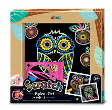 Load image into Gallery viewer, Photo Frame Scratch Spiro Art Owl