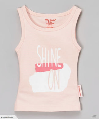 Shine On | girls pink tank top