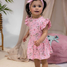 Load image into Gallery viewer, Snuggle Hunny Pink Wattle Organic Dress