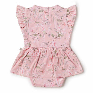 Snuggle Hunny Pink Wattle Organic Dress