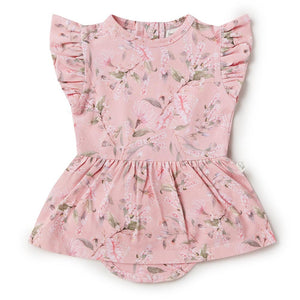 Snuggle Hunny Pink Wattle Organic Dress