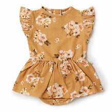 Load image into Gallery viewer, Snuggle Hunny Golden Flower Organic Dress