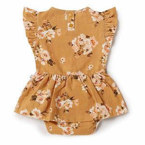 Snuggle Hunny Golden Flower Organic Dress