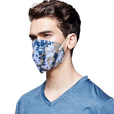 KN95 FACE MASK - CAMO ARMY BLUE - 10 PACK