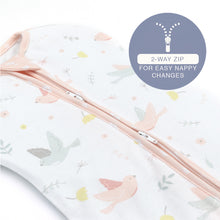 Load image into Gallery viewer, Smart Sleep Zip Up Swaddle 0.2TOG - Ava Birds