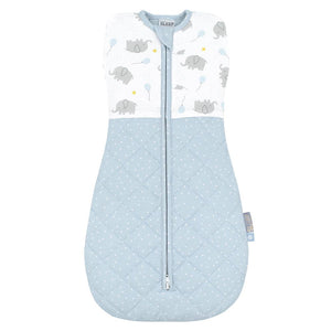 SMART SLEEP ZIP UP SWADDLE  2.5TOG - MASON ELEPHANT