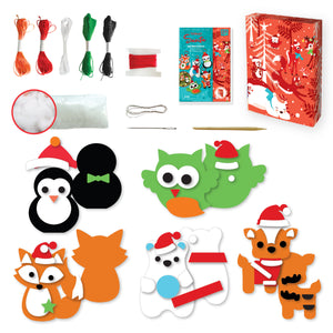 Totally Santa Felt Animal Ornaments