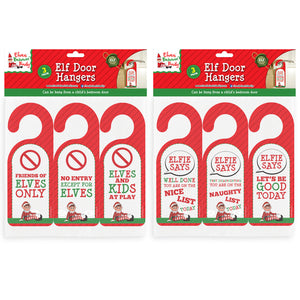 Naughty Elf Door Hanger 3pc