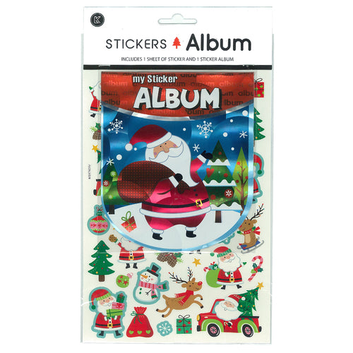 Xmas Sticker Album Santa 265x165mm