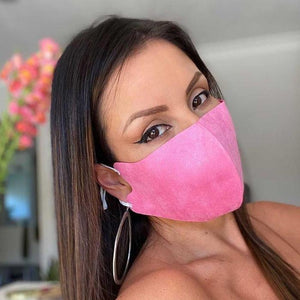 Queen of the Foxes - ADULT PACK OF 3 FACE MASKS PRETTY IN PINK - CHEVRON, BLUSH AND WATERMELON