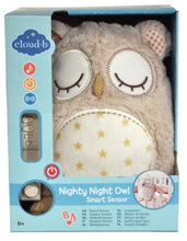 Load image into Gallery viewer, Cloud b - Nighty Night Owl with Smart Sensor - 8 Soothing Sounds