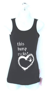 This Bump Rocks | Maternity fitted Tank | black