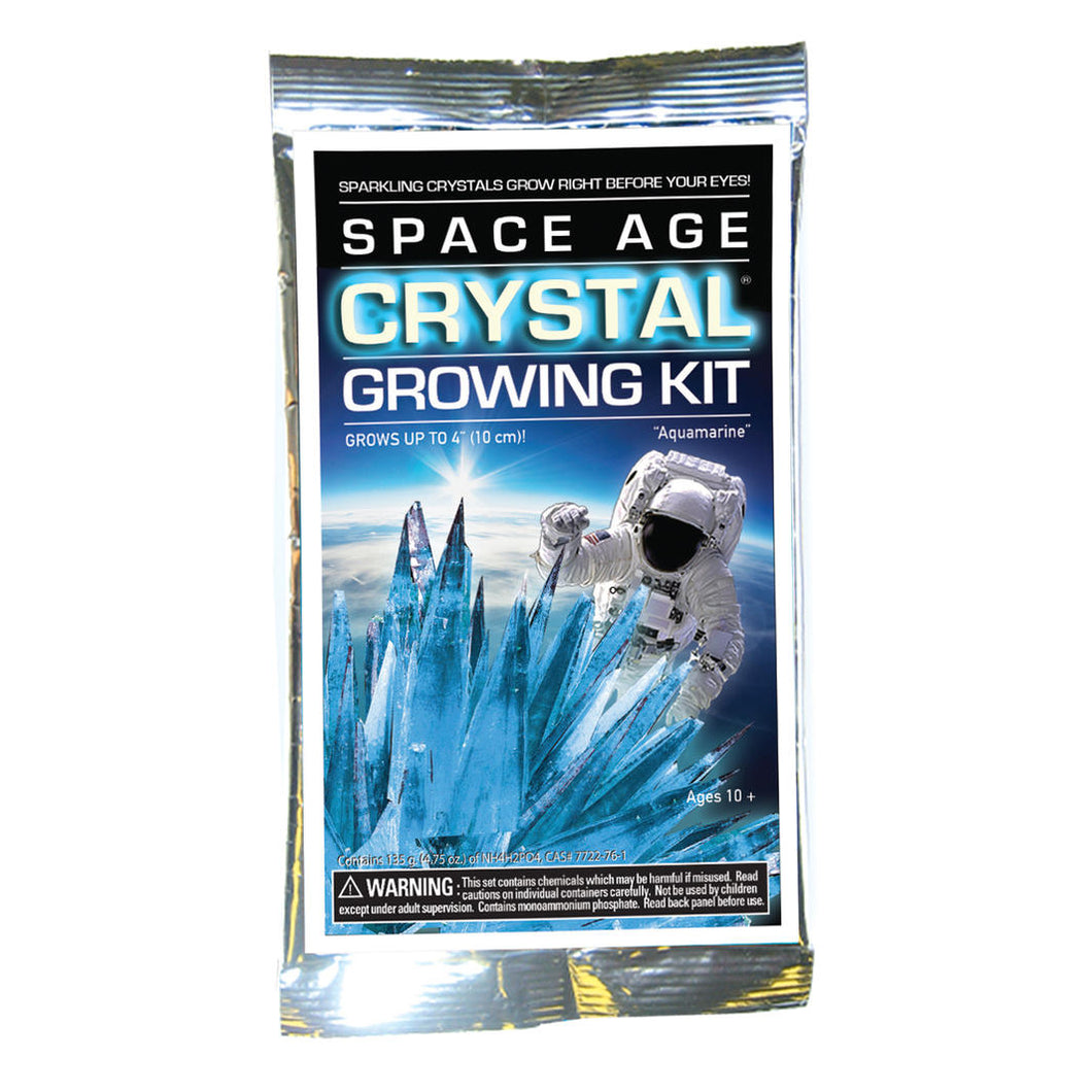 Space Age Aquamarine Crystal Growing Bag, 135 grams