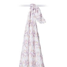 Load image into Gallery viewer, Muslin Cotton Swaddle-  Unicorn