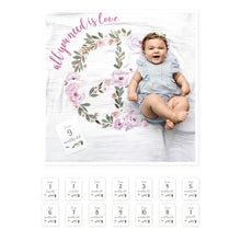 Load image into Gallery viewer, All You Need is Love Milestone Blanket
