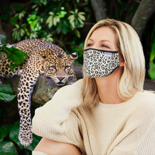 Load image into Gallery viewer, PREMIUM FACE MASK SET - 3 LAYER 100% COTTON REUSABLE FACE MASK - LEOPARD LOVE