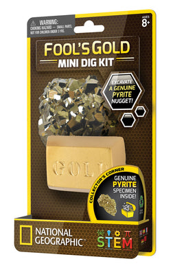 National Geographic Carded Fools Gold Mini Dig