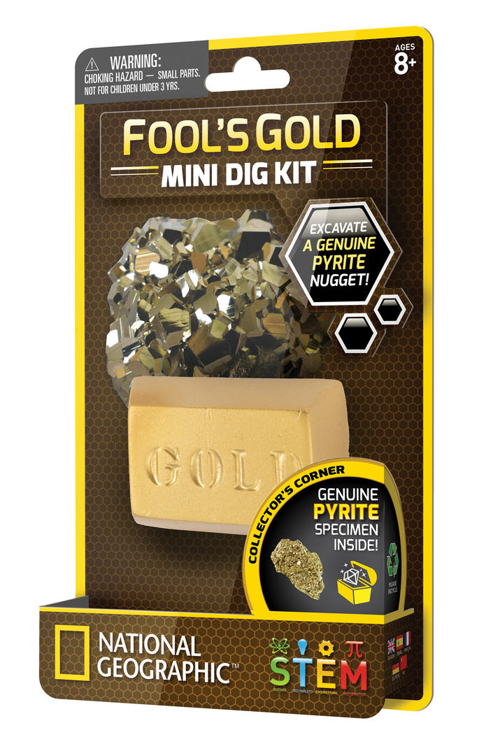 National Geographic Carded Fools Gold Mini Dig
