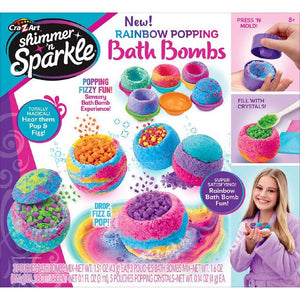 SHIMMER N SPARKLE RAINBOW SURPRISE POPPING BATH BOMBS