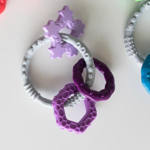Silicone Teething Charms: Purple