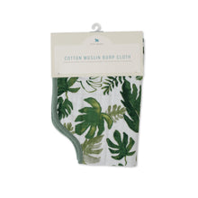 Load image into Gallery viewer, Little Unicorn Muslin Burp Cloth - Tropical Leaf