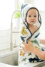 Load image into Gallery viewer, Hooded Towel + Wash Cloth - Dino Friends