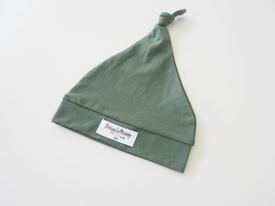 Snuggle Hunny Olive Knotted Beanie