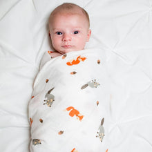 Load image into Gallery viewer, Forest Friends - Cotton Muslin Swaddle