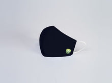 GREEN SHIELD BAMBOO FACE MASK SMALL NAVY KIDS