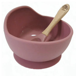 Moana Road Silicone Suction Bowl & Spoon - Pink