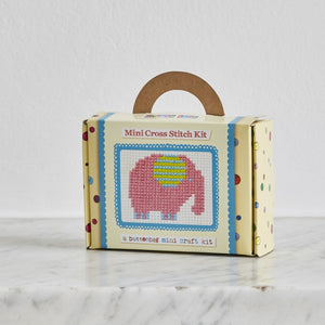 Mini elephant cross stitch kit