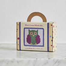 Load image into Gallery viewer, Mini owl cross stitch kit
