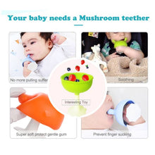 Load image into Gallery viewer, Mombella Mushroom Teether - Chimney Red