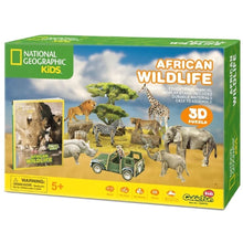 Load image into Gallery viewer, National Geographic Kids 3D Puzzle African Wildlife