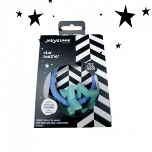 Jellystone Designs Star Teether - Soft Blue
